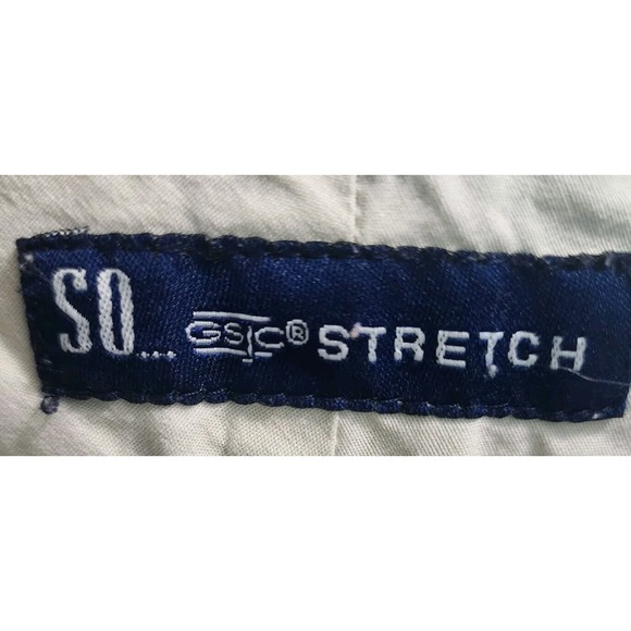 SO Stretch Cropped Pants Khaki Casual Career Women's Size 5 - Picture 3 of 4